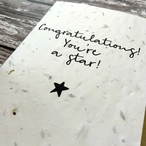 Plantable Wildflower Congratulations Card