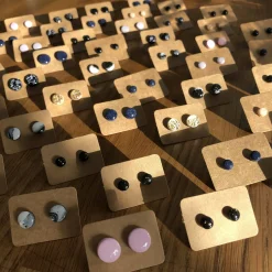 Polymer Clay Stud Earring Collection: Medium