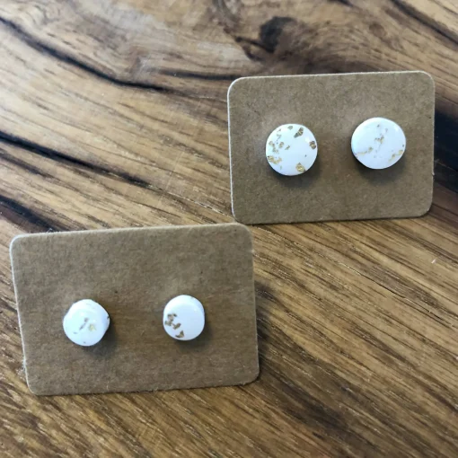 Polymer Clay Stud Earring Collection: Medium