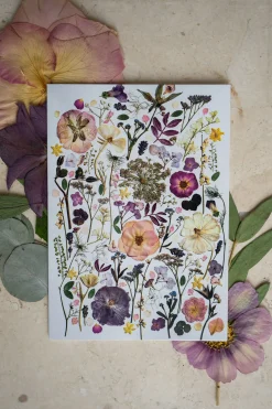 Pressed Flower Greetings Card