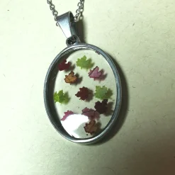 Pressed Leaves Pendant Necklace