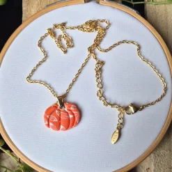 Pumpkin Print Necklace