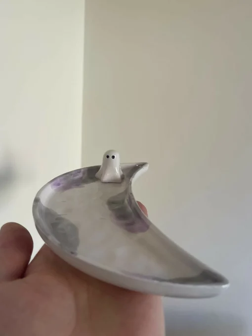 Purple Ghost Moon Plate