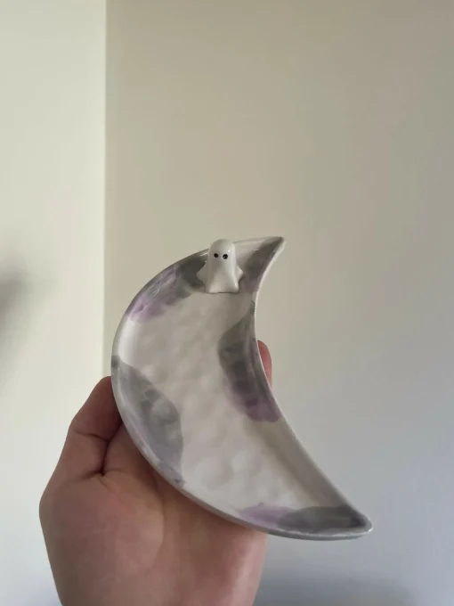 Purple Ghost Moon Plate