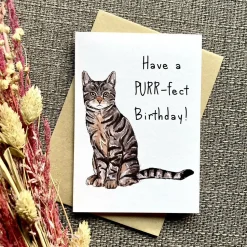Purr-fect Birthday Greetings Card