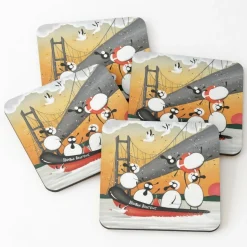 Quirky Flock Off | Coaster for Fun Gatherings | Art & Soul
