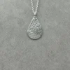 Rain Drop Textured Pendant