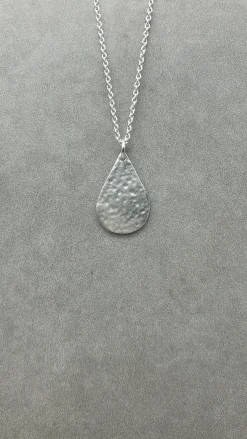 Rain Drop Textured Pendant