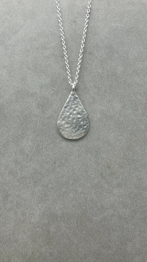 Rain Drop Textured Pendant