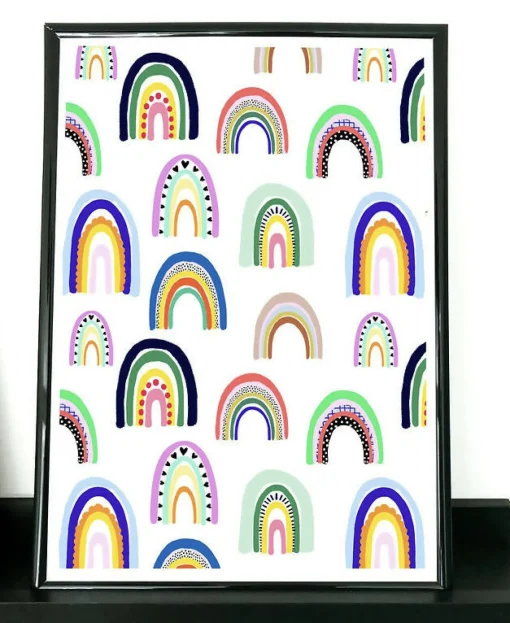 Rainbow Art Print A4