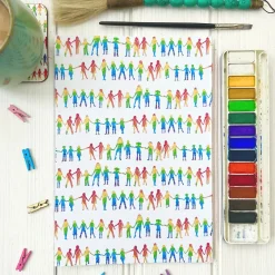 Rainbow Children Recycled Journal Notebook