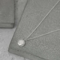 Recycled Silver Pebble Pendant