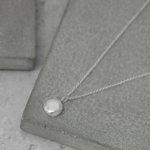 Recycled Silver Pebble Pendant