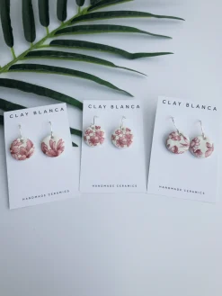 Red China Round Dangles