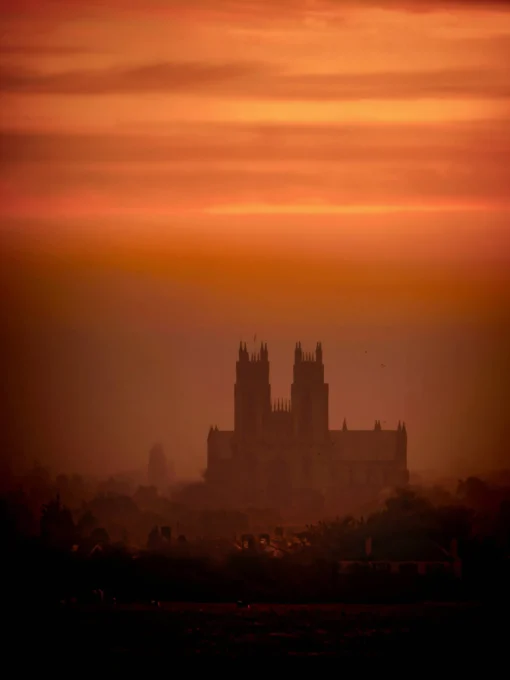 Red Skies at Beverley Minster