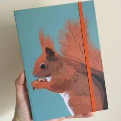 Red Squirrel A5 Notebook
