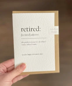 Retired Definition Card