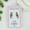 Ring Tail Lemur Stud Earrings