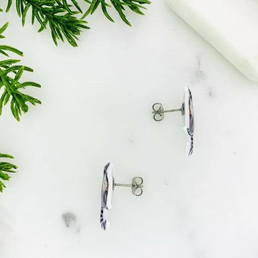 Ring Tail Lemur Stud Earrings