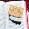 Romance Mix Tape Wooden Bookmark