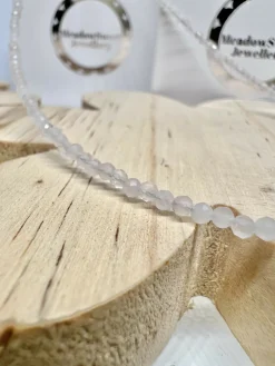 Rose Quartz Beaded Necklace
