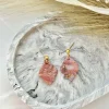 Ruby Sky No. 2 - Handmade Polymer Clay Earrings