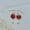 Ruby Sky No. 3 - Handmade Polymer Clay Earrings