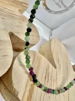 Ruby Zoisite Beaded Necklace