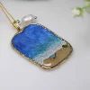 Rustic Beach Scene Pendant
