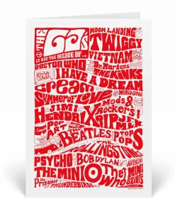 1960s Greeting Card | Modern Typography Design | Art & Soul