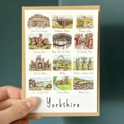 Scenes of Yorkshire Illustrated Greetings Card