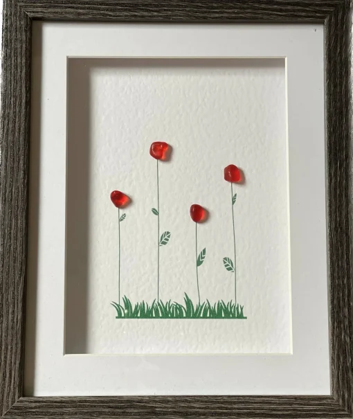 Sea Glass Field of Roses - Medium
