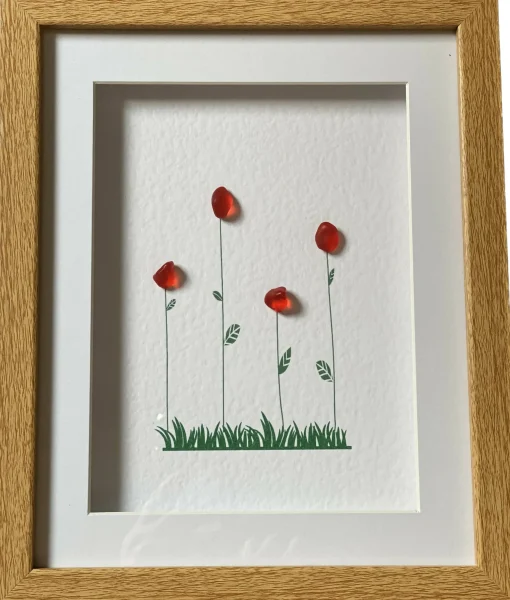 Sea Glass Field of Roses - Medium