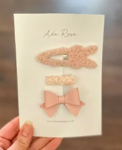 Set of 3 Bunny Hair Clips