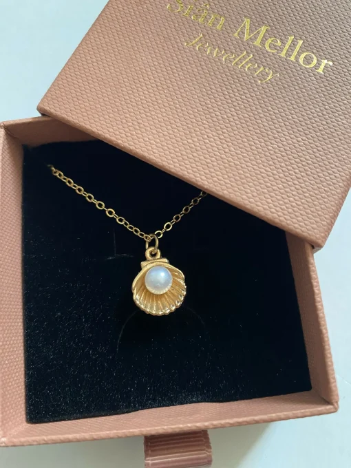 Shell and Pearl Necklace