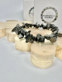 Shungite chip bracelet