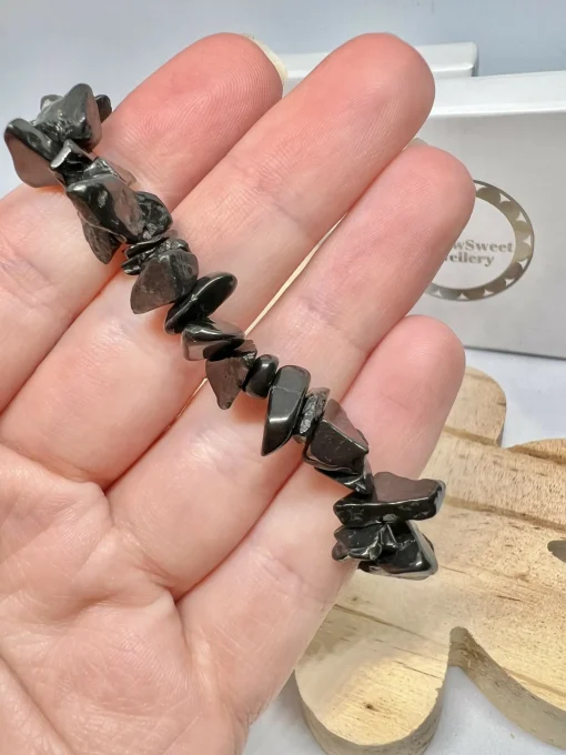 Shungite chip bracelet