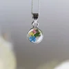 Silver Dinky Flower Necklace