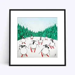Ski Ewe Later | Fun Sheep Art | Art & Soul