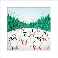 Ski Ewe Later | Fun Sheep Art | Art & Soul