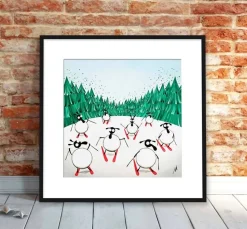 Ski Ewe Later | Fun Sheep Art | Art & Soul