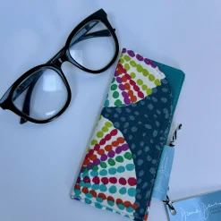 Slip in Glass Case - Vibrant Dots