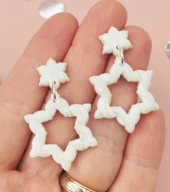 Snowflake Dangle Earrings