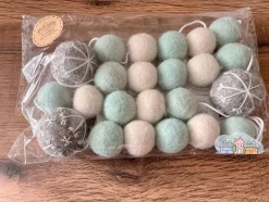 Snowflake Feltball Garland