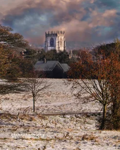 Snowy Westwood Overlooked by St Marys (Portrait)
