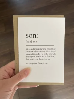 Son Definition Card
