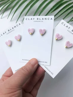 Speckled Lilac studs