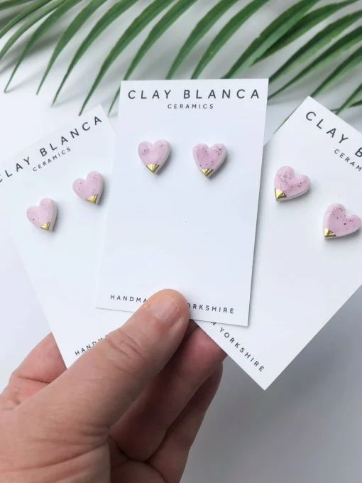 Speckled Lilac studs