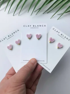 Speckled Lilac studs