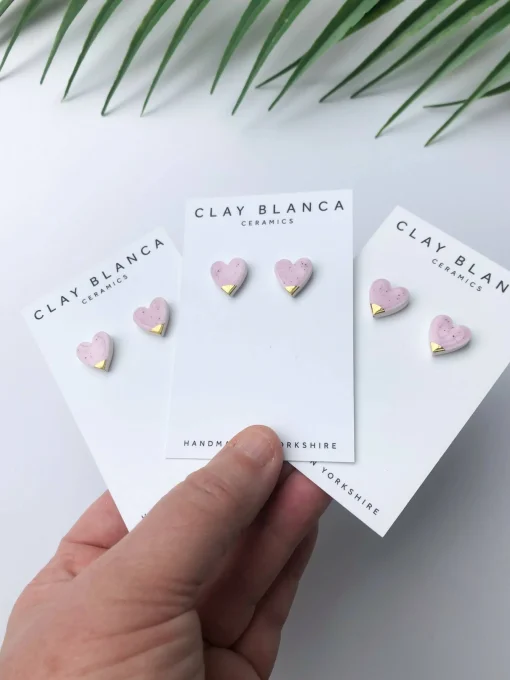 Speckled Lilac studs